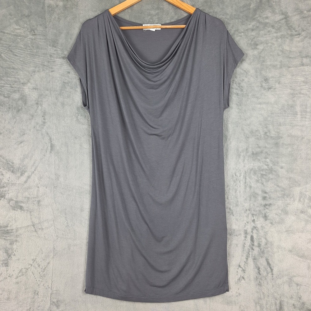 Barefoot Dreams Luxe Milk Jersey Nightshirt Womens Small Cowl Neck Lounge Sleep